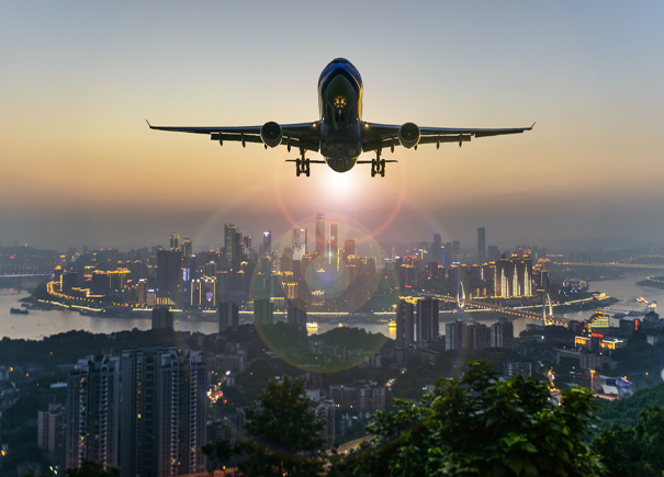 China aeroplane taking off