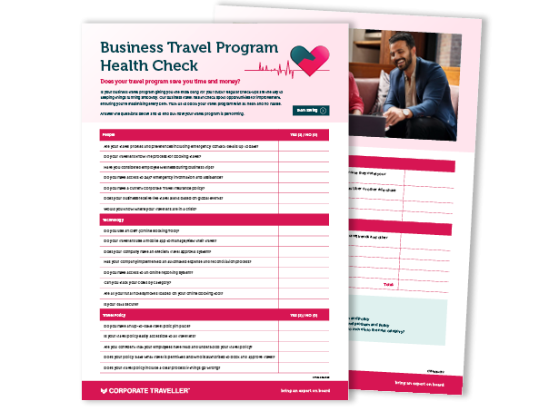 Business travel health check