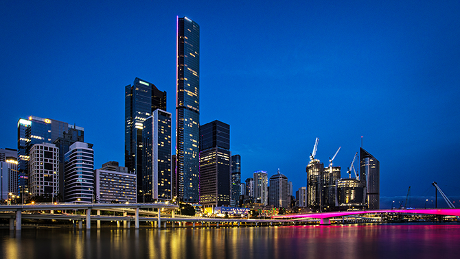 The city of Brisbane is a growing market for business travel