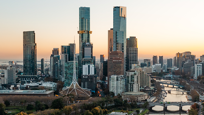 The city of Melbourne is a popular corporate destination