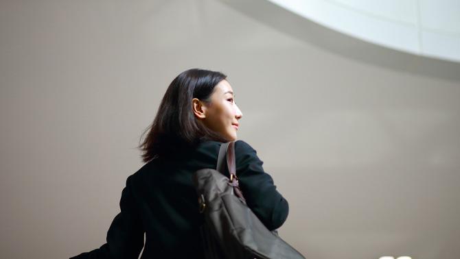 Young woman in the workplace